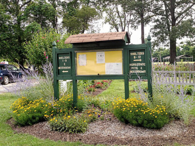 Signage at Sleepy Hole Children's Learning Garden